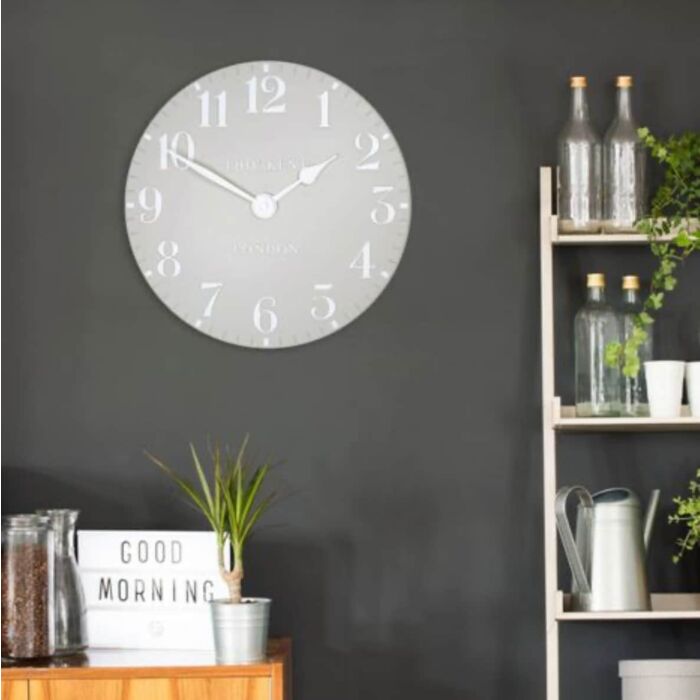 Thomas Kent - Arabic Dove Grey Small Wall Clock